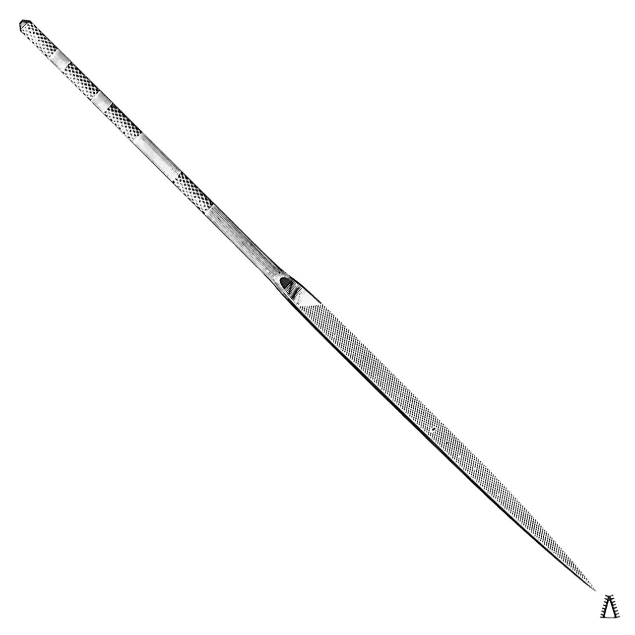 Grobet USA® Knife 10cm Cut 0 Swiss Pattern Needle File