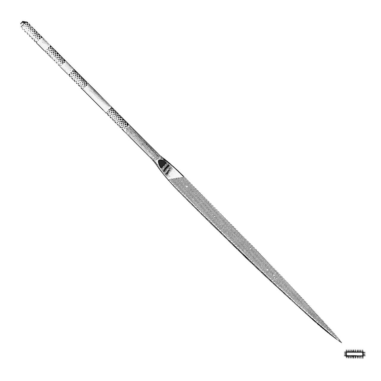 Grobet USA® Warding 16cm Cut 0 Swiss Pattern Needle File