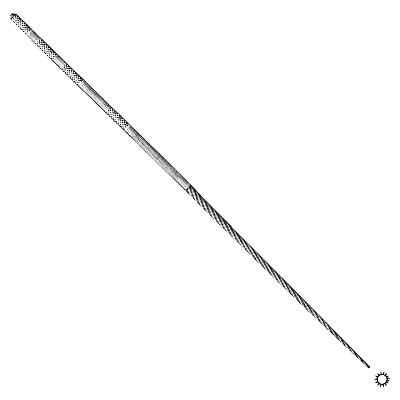 Grobet USA® Round 20cm Cut 0 Swiss Pattern Needle File