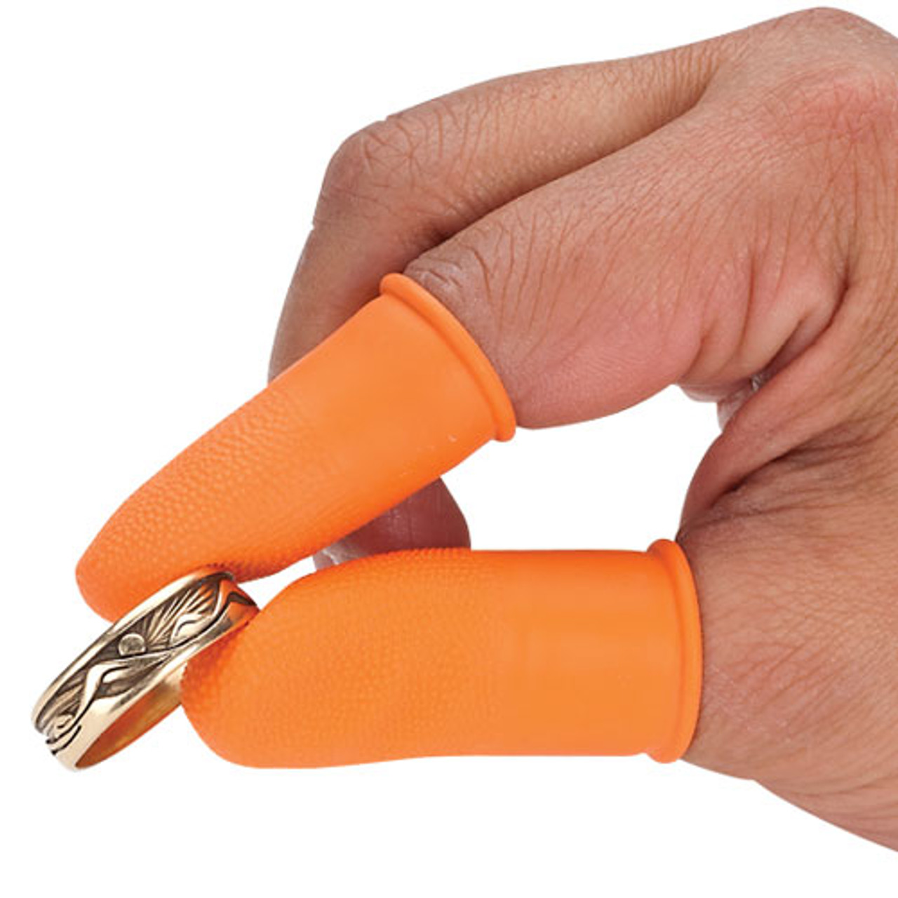 Latex Finger Cots, No-Slip Grip (Pkg. of 100) - Large