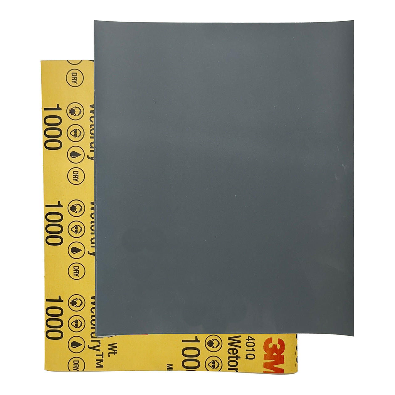 3M™ Wetordry™ Silicon Carbide Sandpaper - 1000 Grit  (Pkg. of 5)