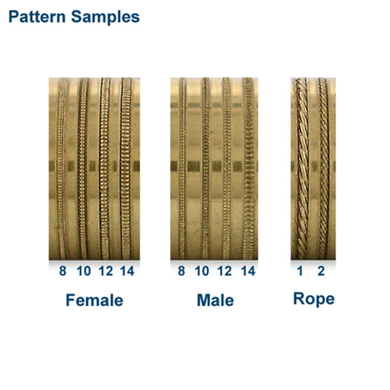 Large Millgrain Wheels - Rope 1