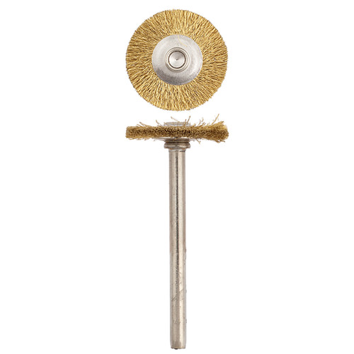 SUPRA® "MM" #724 Brass 0.005" Wheel Brushes (Pkg. of 12)