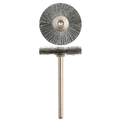 SUPRA® "MM" #734 Steel 0.005" Wheel Brushes (Pkg. of 12)