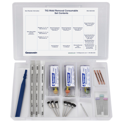 TIG Weld Removal Consumable Set