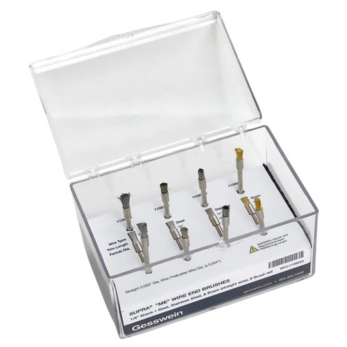 SUPRA® "ME" Straight Wire End Brush - 8-Piece Set