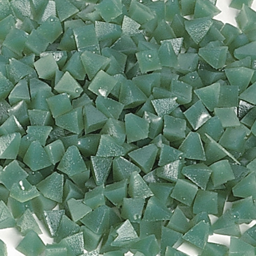 Green Plastic Pyramids - 320 grit, 10 lbs.