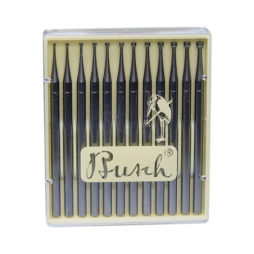 Busch® Twincut Fig 411T 008-020 Set of 12 Cup Burs