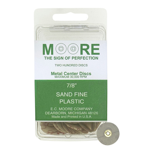 Sand 7/8" Fine Moore Snap-On Discs (200)