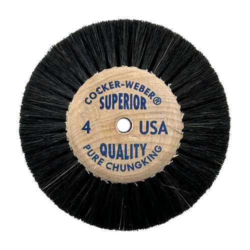 Cocker-Weber #4 Superior Wood Hub Wheel Brush