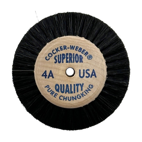 Cocker-Weber #4A Superior Wood Hub Wheel Brush