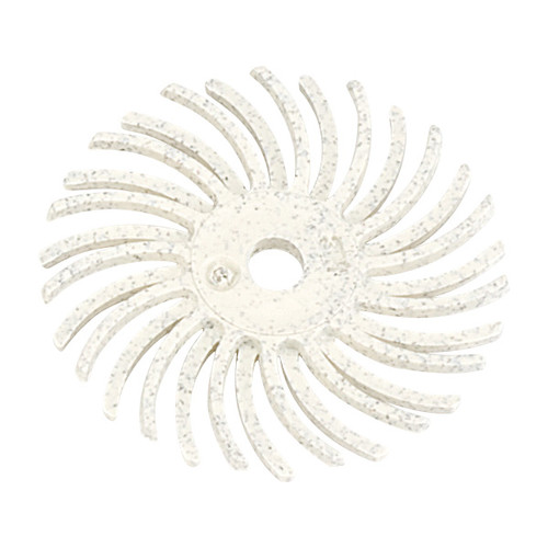 3M™ Radial Bristle Discs - 1" White 120 with Mandrel -(Pkg. of 24)