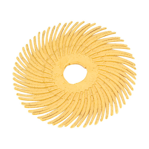 3M™ Radial Bristle Discs 2" (Pkg. of 40) - Yellow (80 grit)