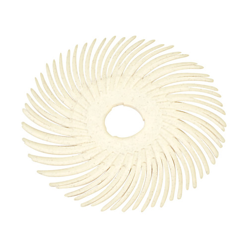 3M™ Radial Bristle Discs 2" (Pkg. of 40) - White (120 grit)