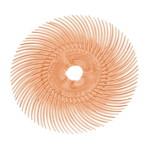 3M™ Radial Bristle Discs 3" (Pkg. of 10) - 3" Peach (6 Micron)