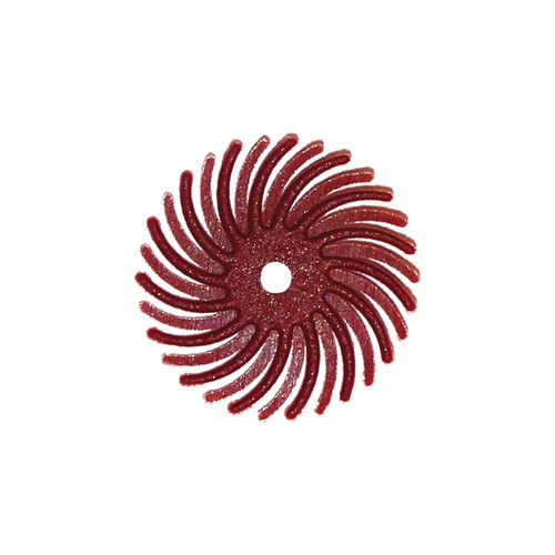 Dedeco® SUNBURST® Radial Discs - 5/8", 220 Grit Red (Pkg. of 12)