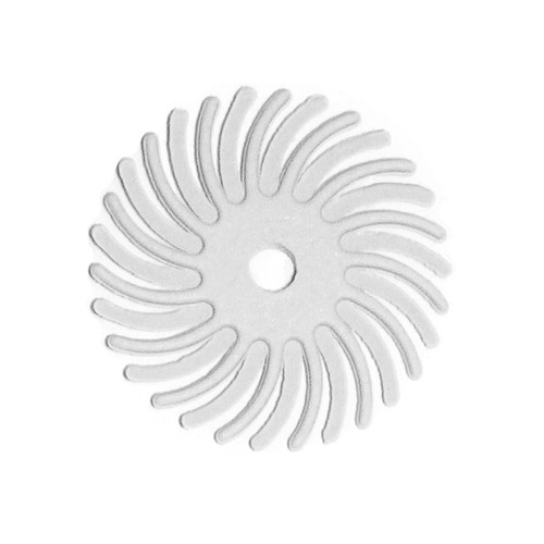 Dedeco® SUNBURST® Radial Discs - 1" White, 120 Grit (Pkg. of 48)