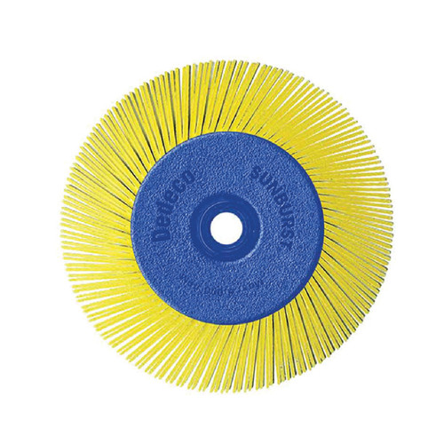 Dedeco® SUNBURST® Radial Brushes - 6" 8-Ply, Yellow