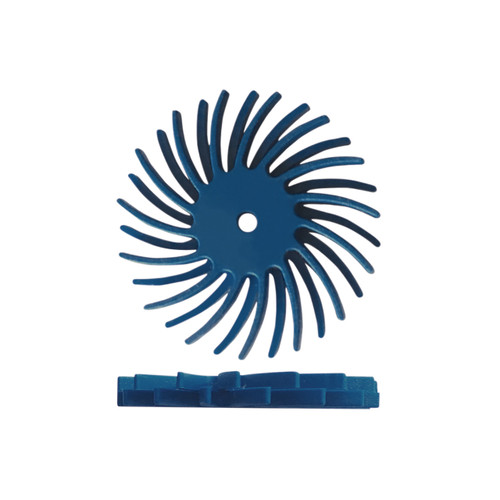 Dedeco® SUNBURST® Dual Radial Discs - 7/8" Blue, 400 grit (Pkg. of 12)