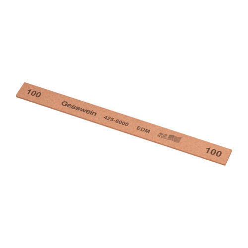 Gesswein® EDM Stones - 1/2" x 1/16" x 6", 100 Grit  (Pkg. of 12)