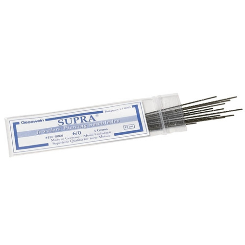 SUPRA® Golden Piercing Saw Blades - #2/0, 1 Gross