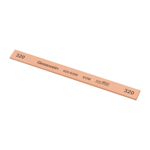 Gesswein® EDM Stones - 1/2" x 1/16" x 6", 320 Grit  (Pkg. of 12)