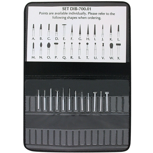 High-Speed Diamond Point Sets, 1/16" Shanks - Set of 12, Coarse