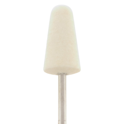 Mounted Felt Bobs, Round & Cone - 1/8" Shank, 1011 Hard  (Pkg. of 12)