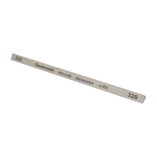 Gesswein® Diemaker Stones - 3/8" Triangle x 6", 320 Grit  (Pkg. of 12)