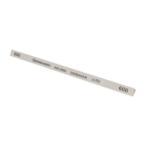 Gesswein® Diemaker Stones - 3/8" x 6" Triangle, 600 Grit  (Pkg. of 12)