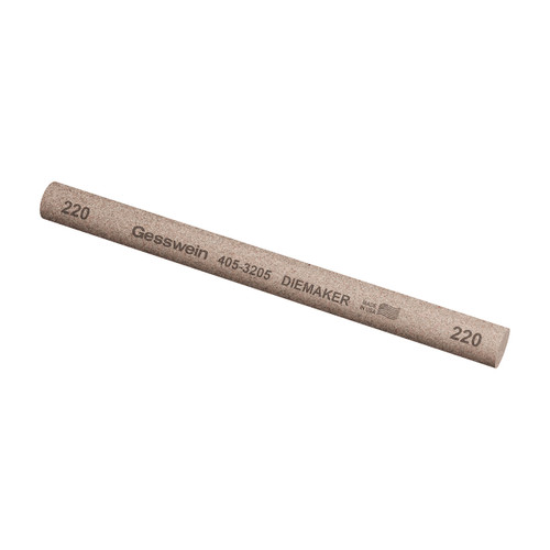 Gesswein® Diemaker Stones - 1/2" Round x 6", 220 Grit  (Pkg. of 6)