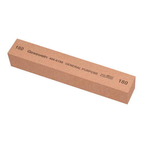 Gesswein® General Purpose Stones - 1" x 1" x 6", 180 Grit  (Pkg. of 6)