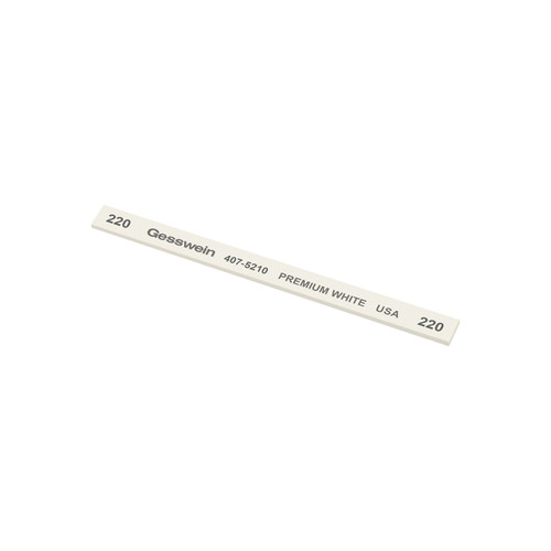 Gesswein® Premium White Stones - 1/4" x 1/16" x 4", 220 Grit  (Pkg. of 12)