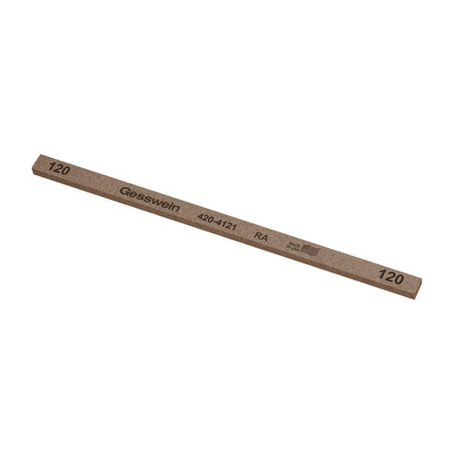 Gesswein® RA Stones - 1/4" x 1/8" x 6", 120 Grit  (Pkg. of 12)