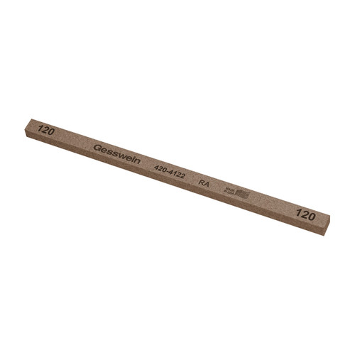 Gesswein® RA Stones - 1/4" x 1/4" x 6", 120 Grit  (Pkg. of 12)