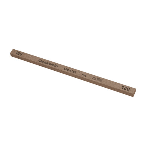 Gesswein® RA Stones - 1/4" x 1/4" x 6", 180 Grit  (Pkg. of 12)