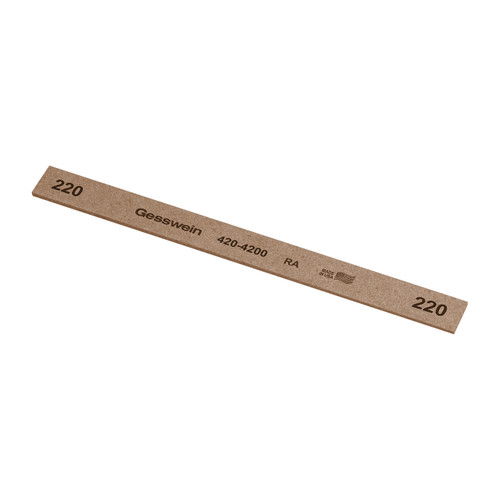 Gesswein® RA Stones - 1/2" x 1/16" x 6", 220 Grit  (Pkg. of 12)