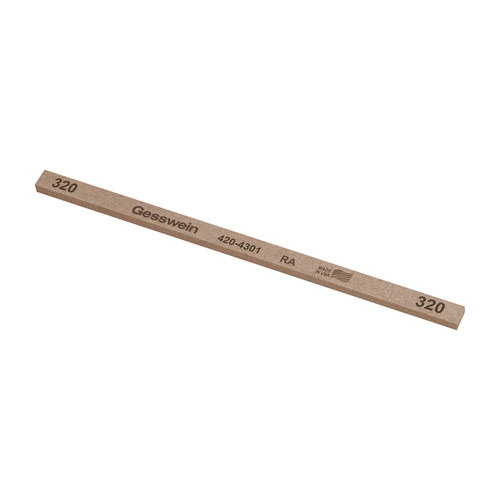 Gesswein® RA Stones - 1/4" x 1/8" x 6", 320 Grit  (Pkg. of 12)