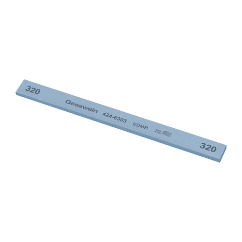 Gesswein® EDM Blue Stones - 1/2" x 1/8" x 6", 320 Grit  (Pkg. of 12)