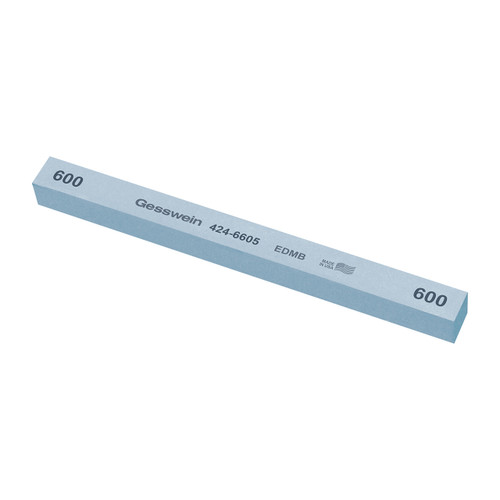 Gesswein® EDM Blue Stones - 1/2" x 1/2" x 6", 600 Grit  (Pkg. of 6)