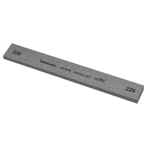 Gesswein® Rough Out Stones - 1" x 1/4" x 8", 220 Grit  (Pkg. of 12)