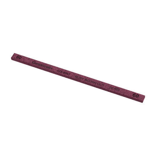 Gesswein® Ruby Rough Out Stone - 1/4" x 1/8" x 6", 60 Grit  (Pkg. of 12)