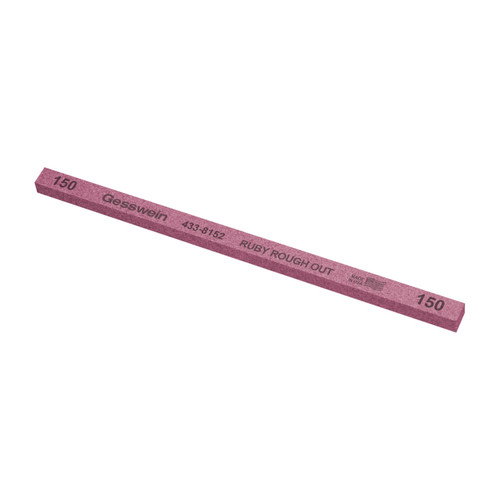 Gesswein® Ruby Rough Out Stones - 1/4" X 1/4" X 6", 150 Grit  (Pkg. of 12)