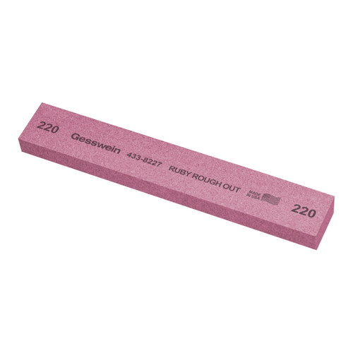 Gesswein® Ruby Rough Out Stones - 1" x 1/2" x 6", 220 Grit  (Pkg. of 6)