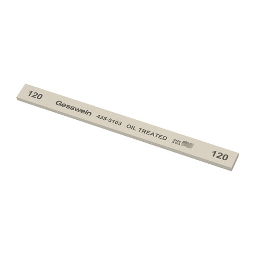 Gesswein® Oil-Treated Stones - 1/2" x 1/8" x 6", 120 Grit  (Pkg. of 12)