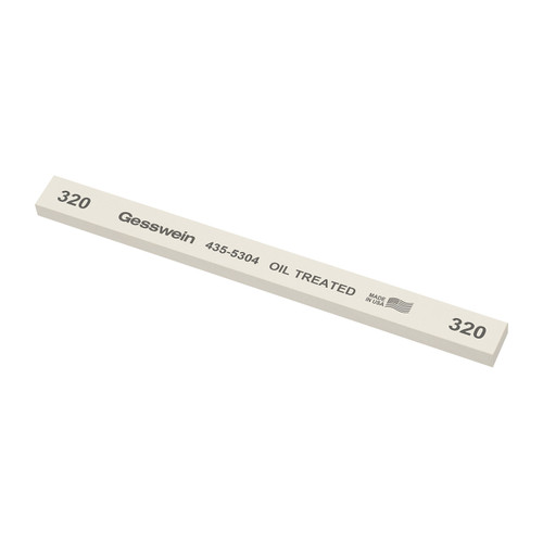 Gesswein® Oil-Treated Stones - 1/2" x 1/4" x 6", 320 Grit  (Pkg. of 12)