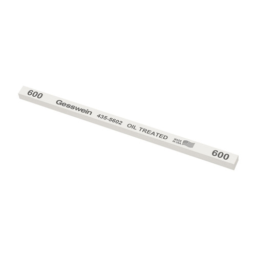 Gesswein® Oil-Treated Stones - 1/4" x 1/4" x 6", 600 Grit  (Pkg. of 12)