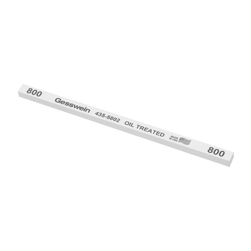 Gesswein® Oil-Treated Stones - 1/4" x 1/4" x 6", 800 Grit  (Pkg. of 12)