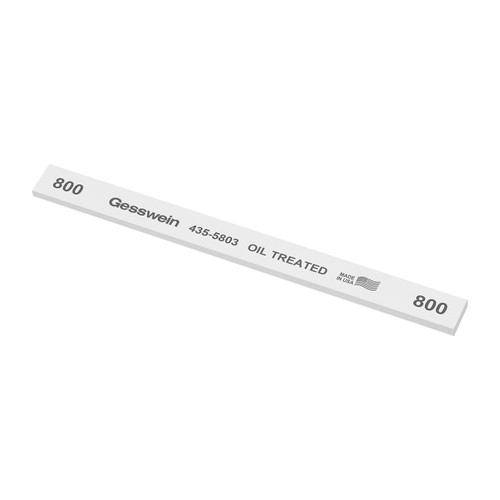 Gesswein® Oil-Treated Stones - 1/2" x 1/8" x 6", 800 Grit  (Pkg. of 12)