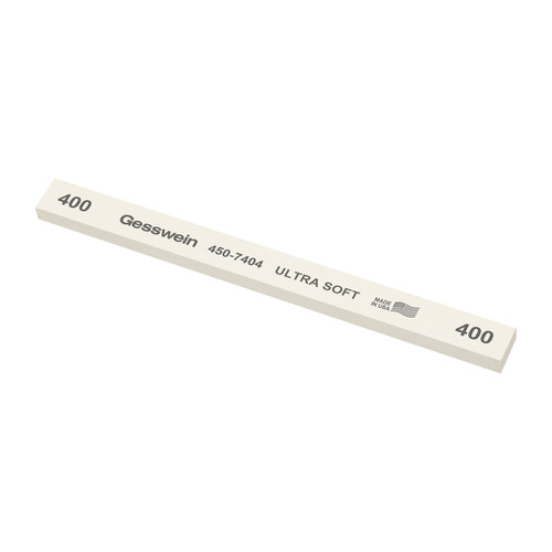 Gesswein® Ultra-Soft Stones - 1/2" x 1/4" x 6", 400 Grit  (Pkg. of 12)